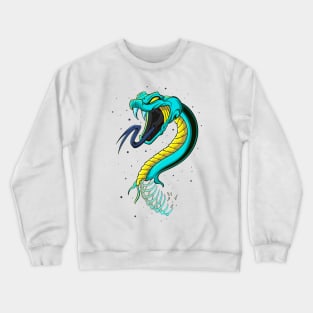 The great Japanese Snake - Venomous creature - Illustration Crewneck Sweatshirt